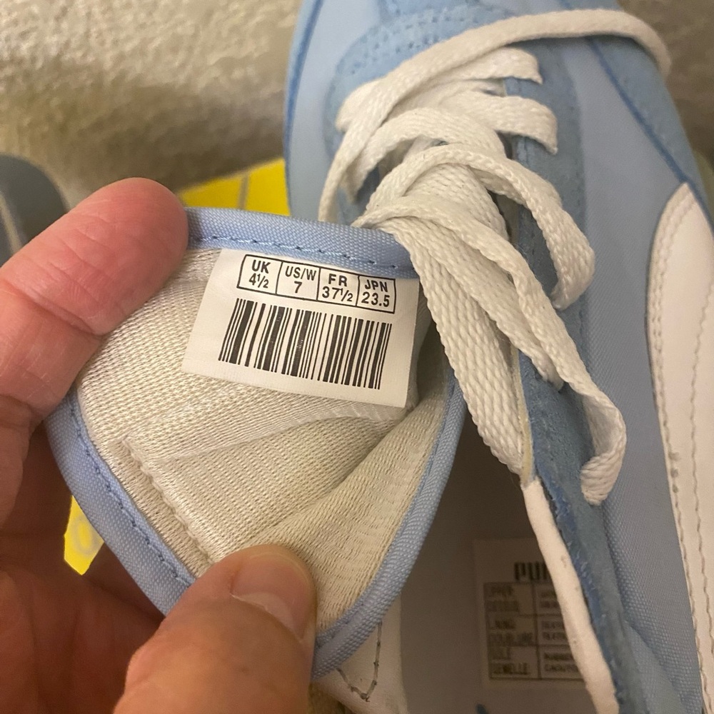 Vintage NWB Women Light Blue Retro Puma Sneaker Roller Skates Size 7 - Picture 10 of 16